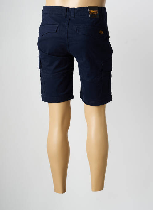 Bermuda tissage popeline taille normale bleu DAYTONA homme
