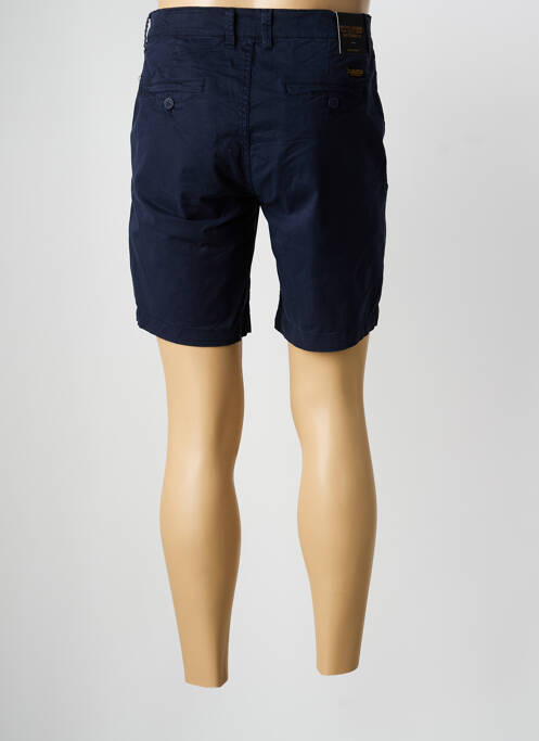 Bermuda tissage popeline taille normale bleu DAYTONA homme