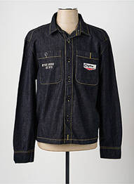 Chemise manches longues poches noir DAYTONA homme