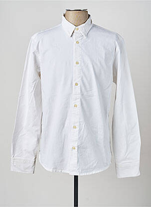 Chemise manches longues manches longues blanc DAYTONA homme