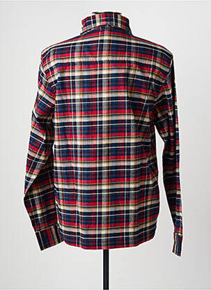 Chemise manches longues poignets boutonnés rouge DAYTONA homme