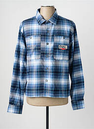 Chemise manches longues poches bleu DAYTONA homme