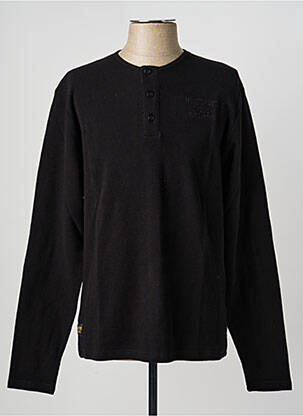T-shirt stretch manches longues noir DAYTONA homme