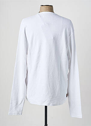 T-shirt stretch manches longues blanc DAYTONA homme
