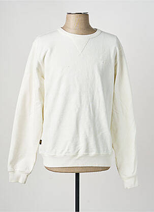 Sweat-shirt stretch manches longues beige DAYTONA homme