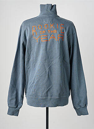 Sweat-shirt stretch manches longues bleu DAYTONA homme