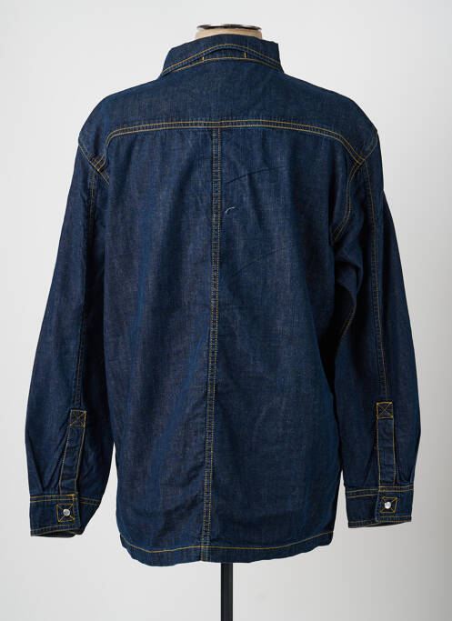 Chemise manches longues coupe droite bleu DAYTONA homme