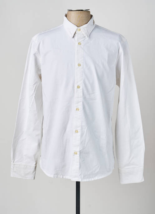 Chemise manches longues manches longues blanc DAYTONA homme