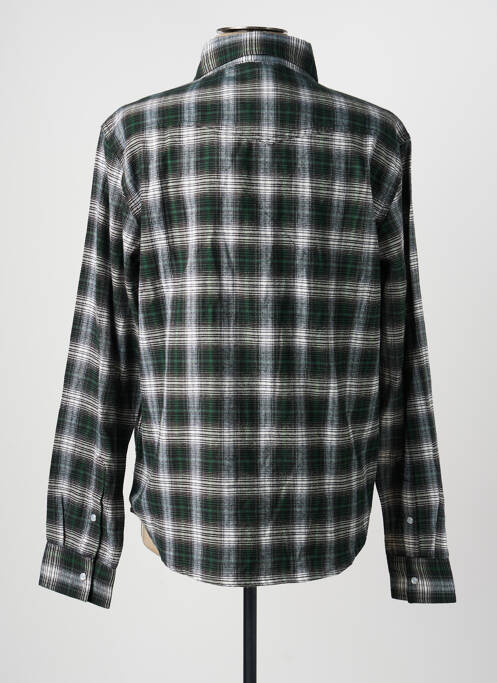 Chemise manches longues poignets boutonnés vert DAYTONA homme