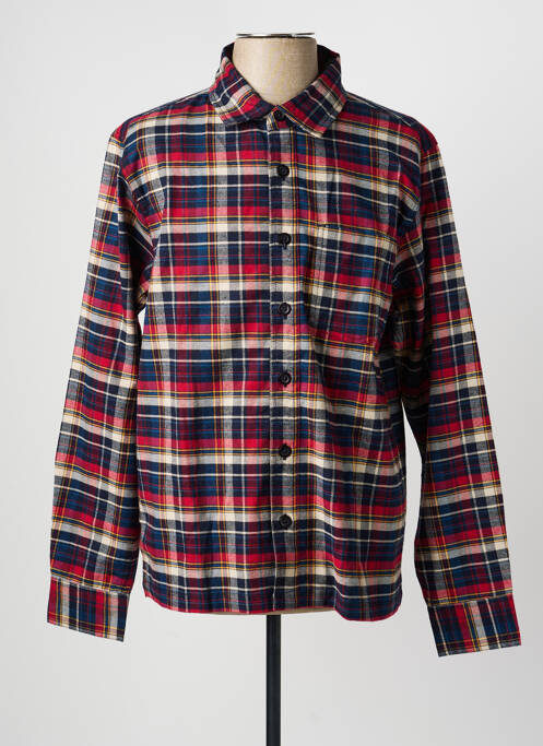 Chemise manches longues poignets boutonnés rouge DAYTONA homme