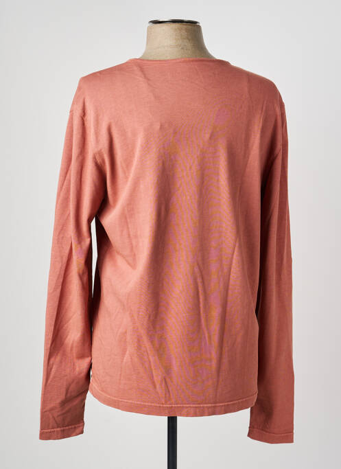 T-shirt stretch manches longues rose DAYTONA homme