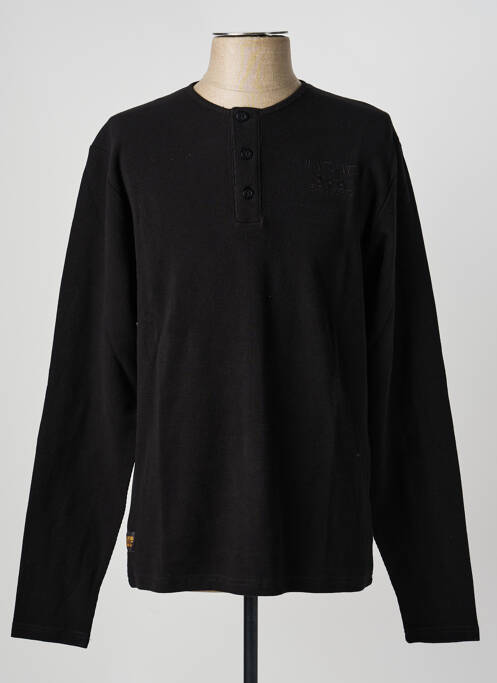 T-shirt stretch manches longues noir DAYTONA homme