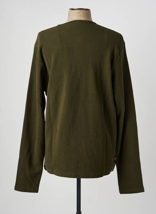 T-shirt stretch manches longues vert DAYTONA homme