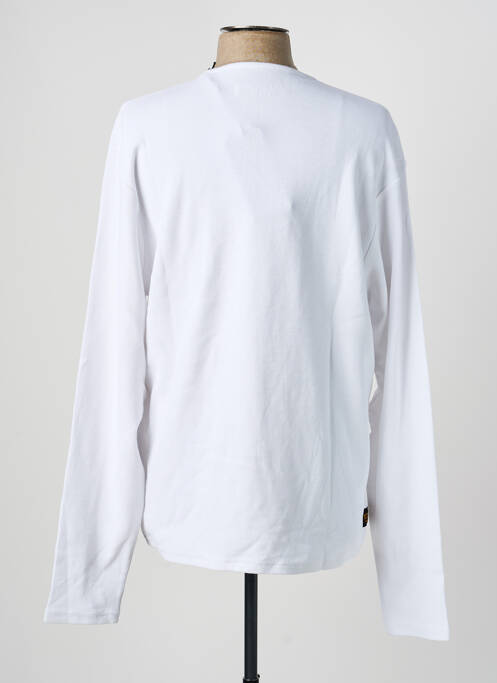 T-shirt stretch manches longues blanc DAYTONA homme