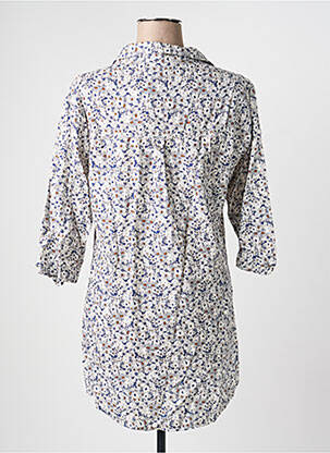Tunique manches longues col chemisier bleu IMPAQT femme