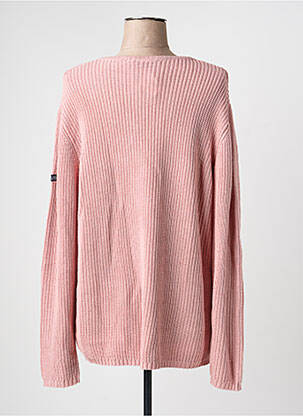 Pull coupe cintrée manches longues rose HUBLOT femme
