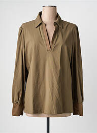 Blouse manches longues manches longues vert TRAMONTANA femme