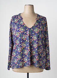 Pull coupe cintrée manches longues bleu LA FIANCÉE femme