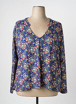Pull coupe cintrée manches longues bleu LA FIANCÉE femme