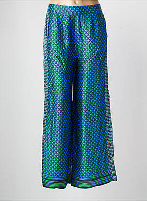 Pantalon large coupe fluide taille normale bleu LA PETITE ETOILE femme