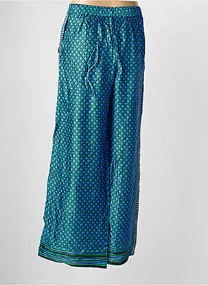 Pantalon large coupe fluide taille normale bleu LA PETITE ETOILE femme