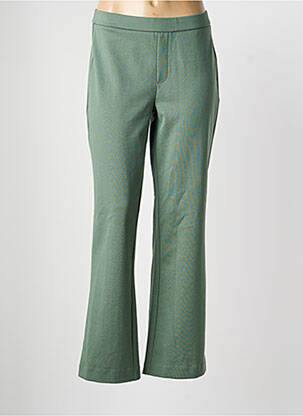 Pantalon droit stretch taille normale vert FRANSA femme