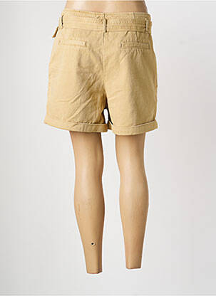 Short tissage denim taille haute beige ARTLOVE femme
