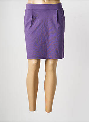 Jupe courte poches violet ICHI femme