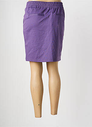 Jupe courte poches violet ICHI femme