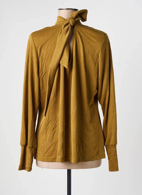 Top tissage jersey manches longues vert TRAMONTANA femme