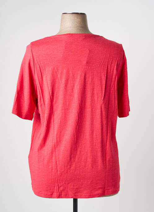 T-shirt col v manches courtes rouge ULLA POPKEN femme