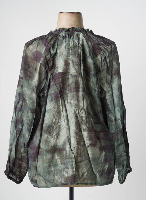 Blouse manches longues manches longues vert FRANSA femme