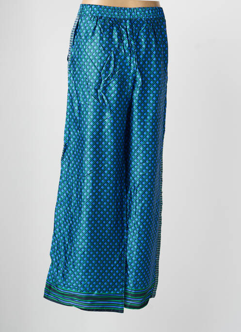 Pantalon large coupe fluide taille normale bleu LA PETITE ETOILE femme
