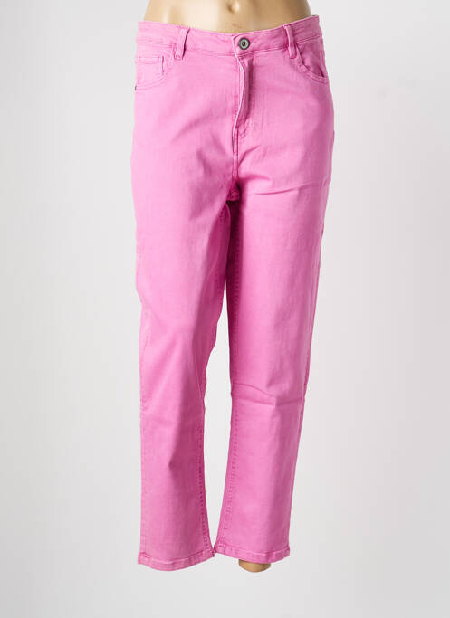 Jeans coupe slim stretch taille normale rose CIAO DONNA femme