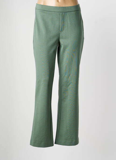 Pantalon droit stretch taille normale vert FRANSA femme
