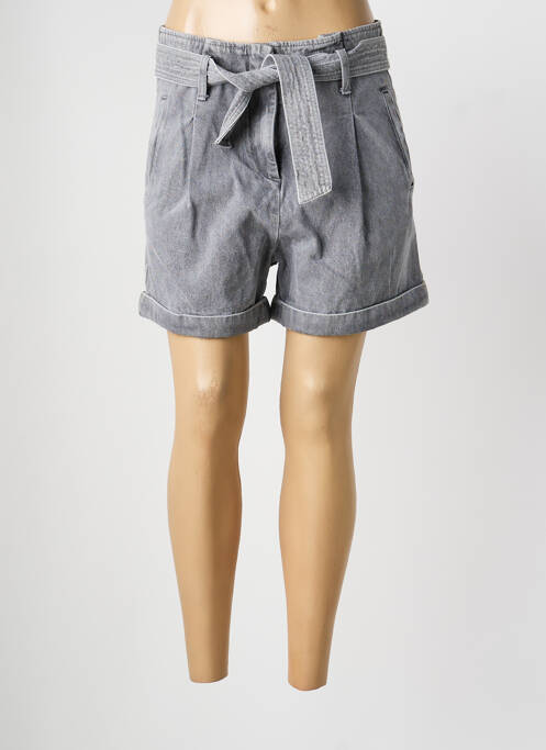 Short tissage denim taille haute gris ARTLOVE femme