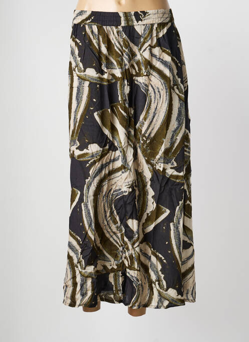 Jupe longue imprimé fantaisie noir KAFFE femme