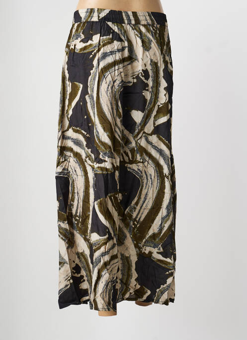 Jupe longue imprimé fantaisie noir KAFFE femme