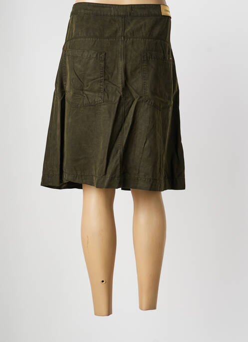 Jupe mi-longue coupe évasée vert COUTURIST femme