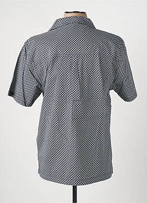 Chemise manches courtes col tailleur bleu DAYTONA homme