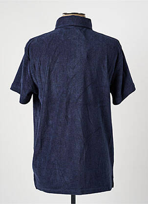 Polo coupe cintrée manches courtes bleu DAYTONA homme