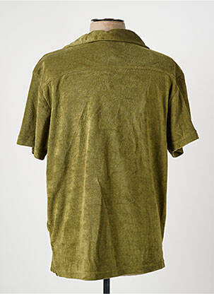 Chemise manches courtes col tailleur vert DAYTONA homme