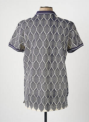 Polo coupe droite manches courtes bleu DAYTONA homme