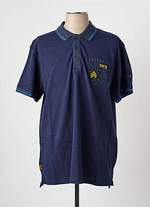 Polo coupe droite manches courtes bleu DAYTONA homme