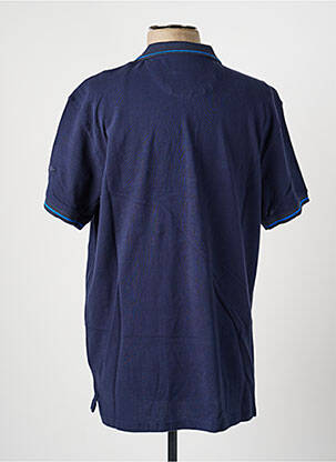 Polo coupe droite manches courtes bleu DAYTONA homme