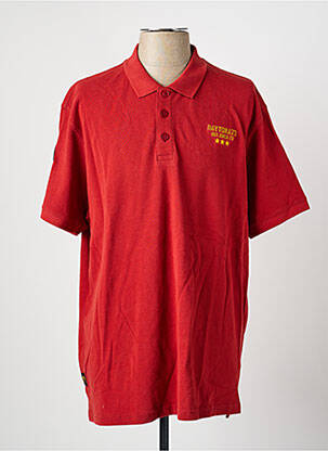 Polo coupe droite manches courtes rouge DAYTONA homme
