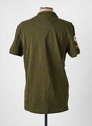 Polo coupe droite manches courtes vert DAYTONA homme