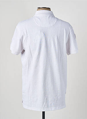 Polo coupe droite manches courtes blanc DAYTONA homme