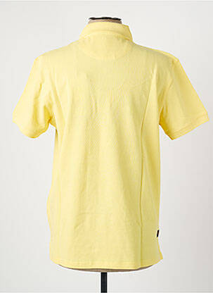 Polo coupe droite sans manche jaune DAYTONA homme