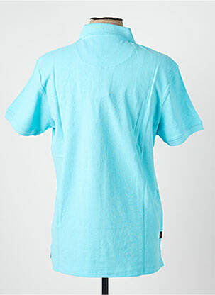 Polo coupe droite sans manche bleu DAYTONA homme